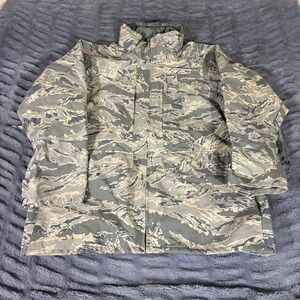 Propper USAF APECS Parka Digital Tiger Stripe Camo Gore-Tex Jacket Large Regular